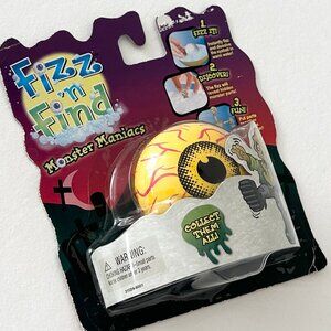New! Fizz N Find MONSTER MANIACS Yellow Eyeball Halloween NIP 2008 Wild Planet